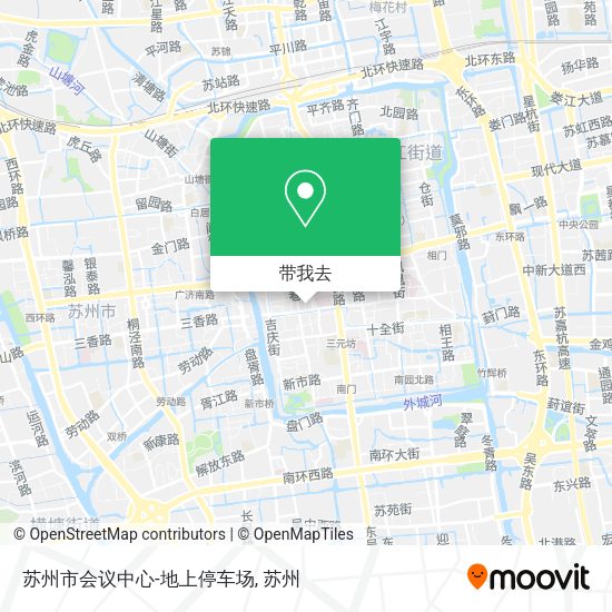 苏州市会议中心-地上停车场地图