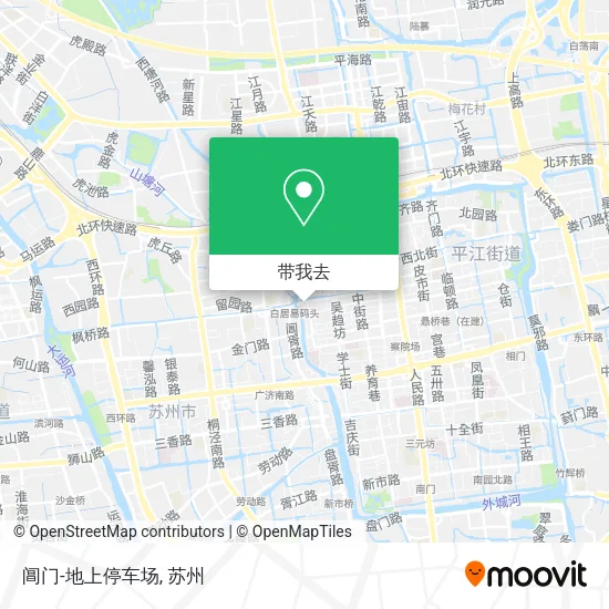 阊门-地上停车场地图