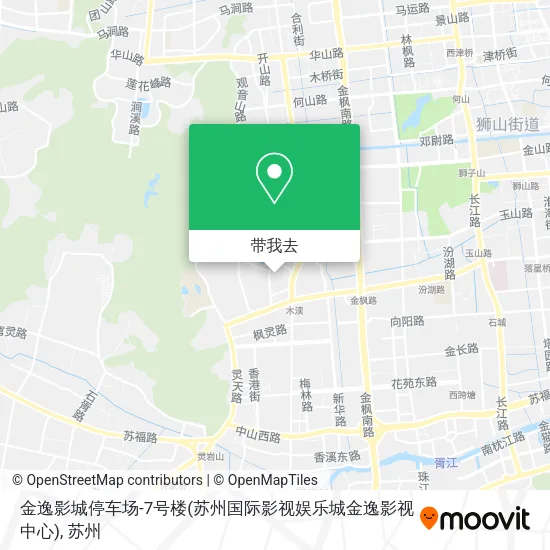金逸影城停车场-7号楼(苏州国际影视娱乐城金逸影视中心)地图