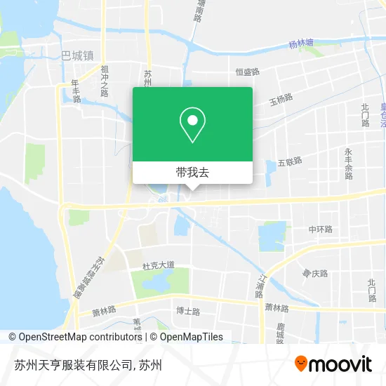 苏州天亨服装有限公司地图
