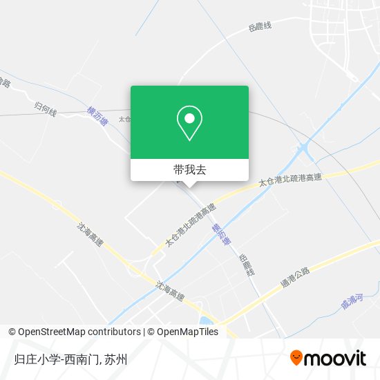 归庄小学-西南门地图