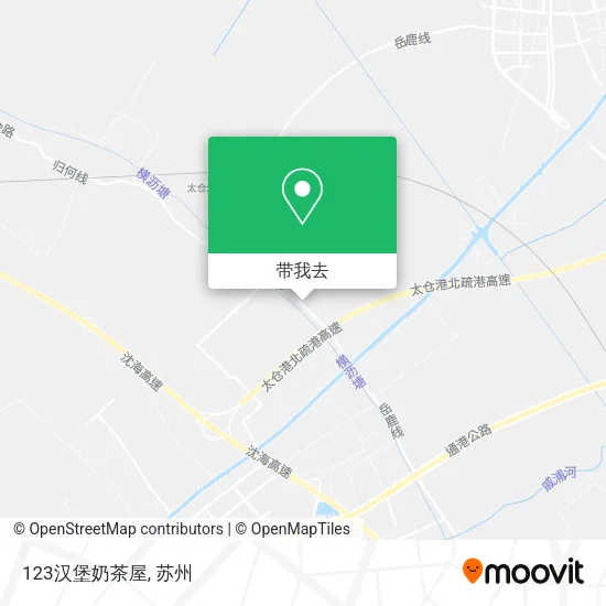 123汉堡奶茶屋地图