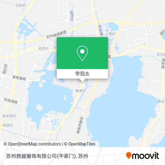 苏州茜娅服饰有限公司(半家门)地图