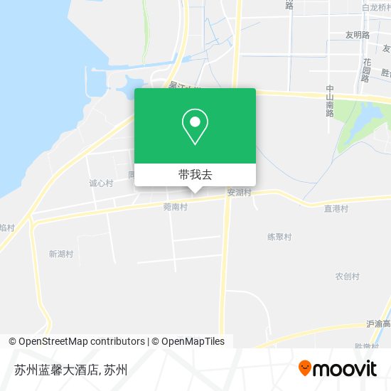 苏州蓝馨大酒店地图