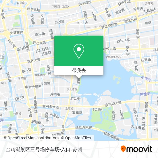 金鸡湖景区三号场停车场-入口地图