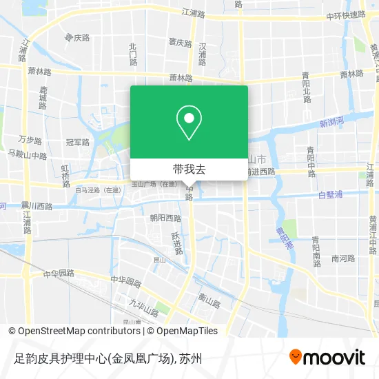 足韵皮具护理中心(金凤凰广场)地图