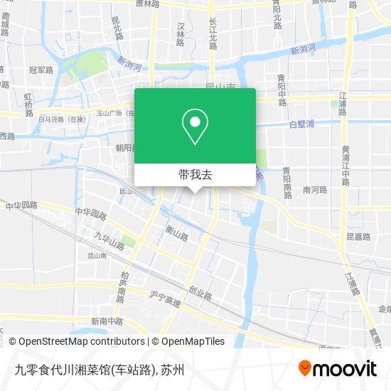 九零食代川湘菜馆(车站路)地图