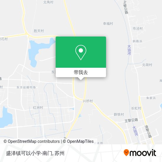 盛泽镇可以小学-南门地图