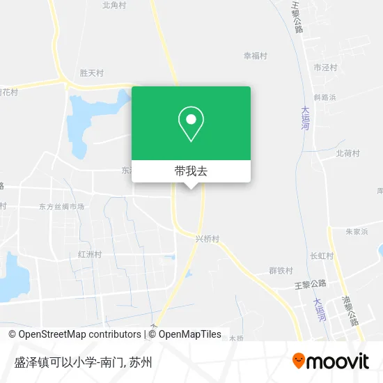 盛泽镇可以小学-南门地图