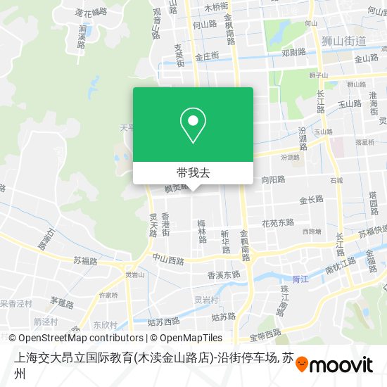 上海交大昂立国际教育(木渎金山路店)-沿街停车场地图