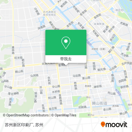 苏州新区印刷厂地图