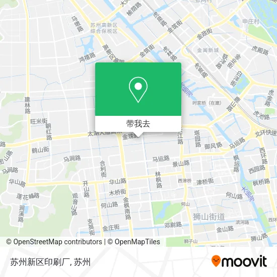 苏州新区印刷厂地图