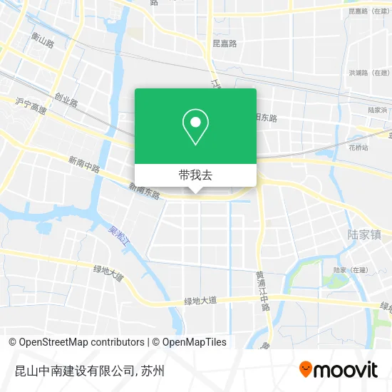昆山中南建设有限公司地图