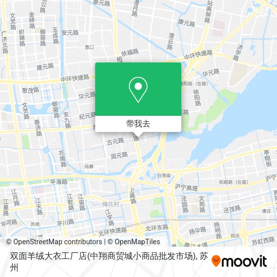 双面羊绒大衣工厂店(中翔商贸城小商品批发市场)地图