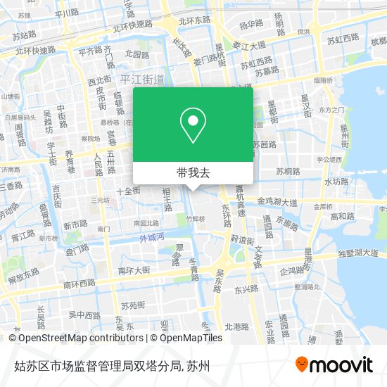 姑苏区市场监督管理局双塔分局地图