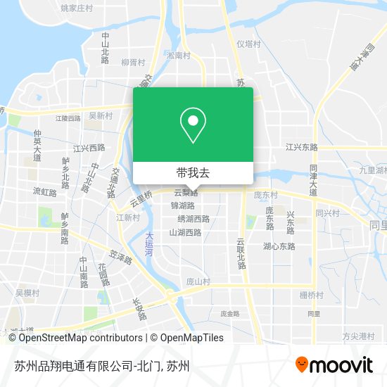 苏州品翔电通有限公司-北门地图