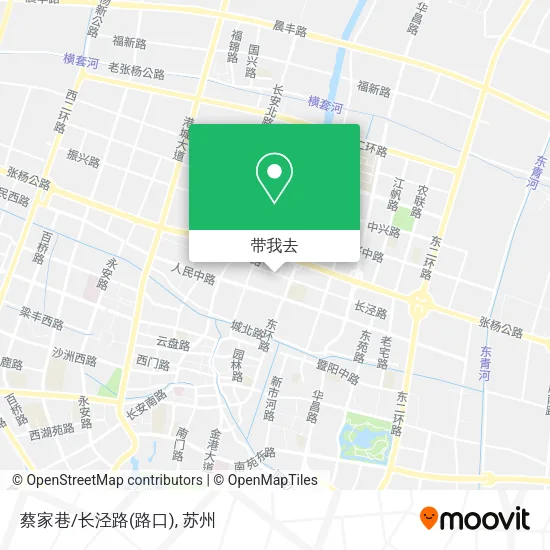 蔡家巷/长泾路(路口)地图