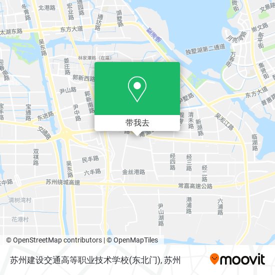 苏州建设交通高等职业技术学校(东北门)地图