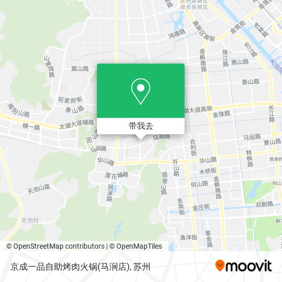 京成一品自助烤肉火锅(马涧店)地图