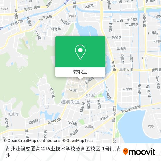 苏州建设交通高等职业技术学校教育园校区-1号门地图