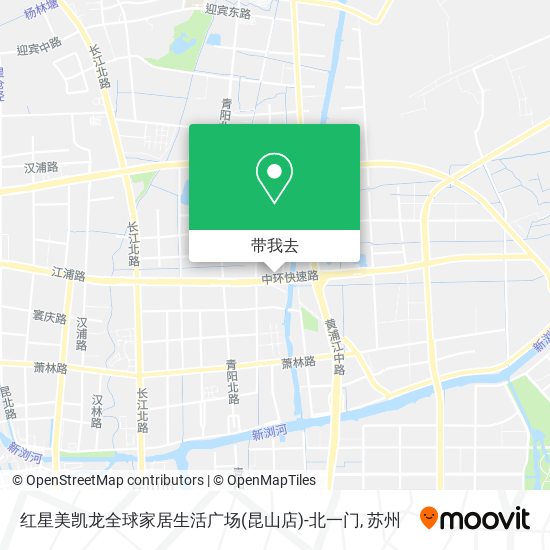 红星美凯龙全球家居生活广场(昆山店)-北一门地图