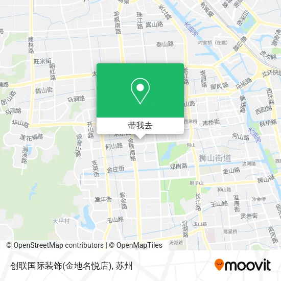 创联国际装饰(金地名悦店)地图