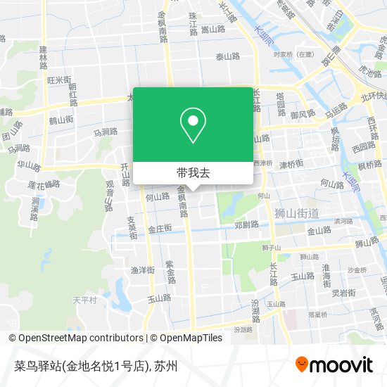 菜鸟驿站(金地名悦1号店)地图