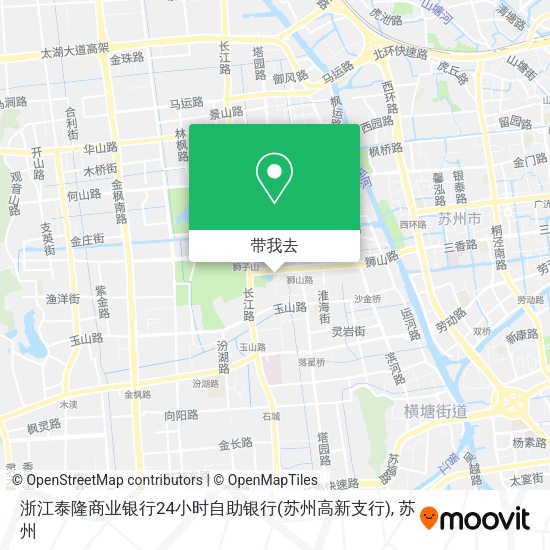 浙江泰隆商业银行24小时自助银行(苏州高新支行)地图