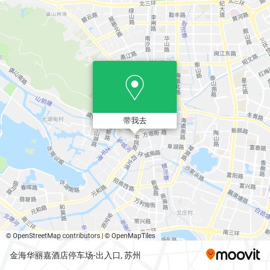 金海华丽嘉酒店停车场-出入口地图