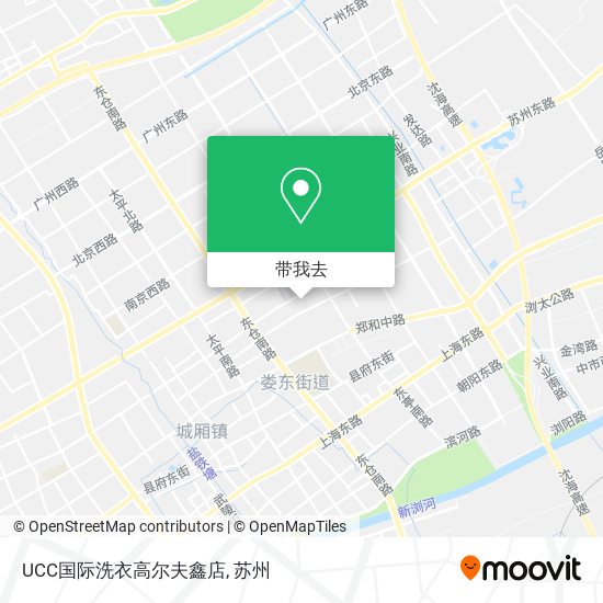 UCC国际洗衣高尔夫鑫店地图