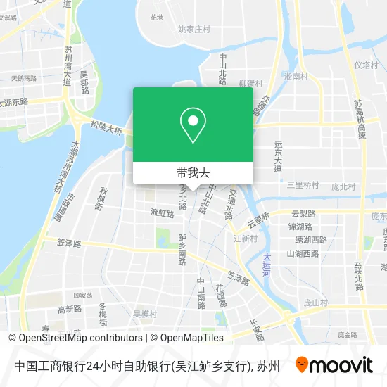 中国工商银行24小时自助银行(吴江鲈乡支行)地图