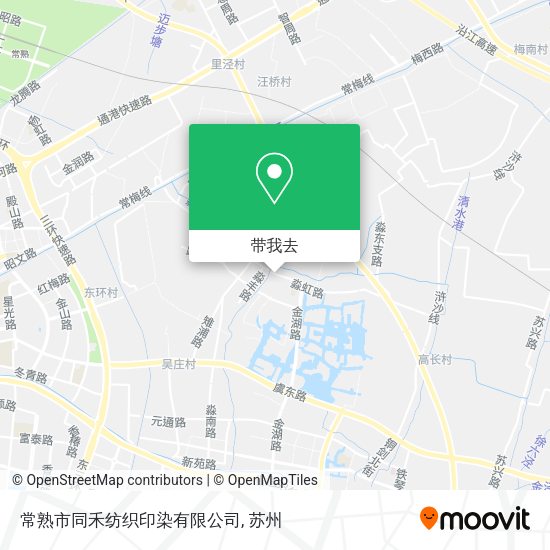 常熟市同禾纺织印染有限公司地图