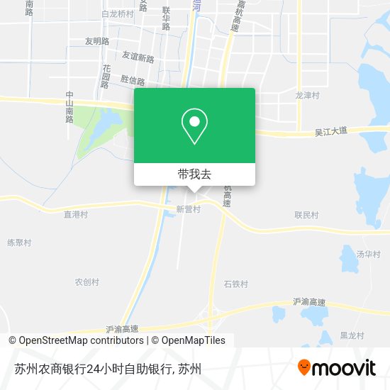 苏州农商银行24小时自助银行地图