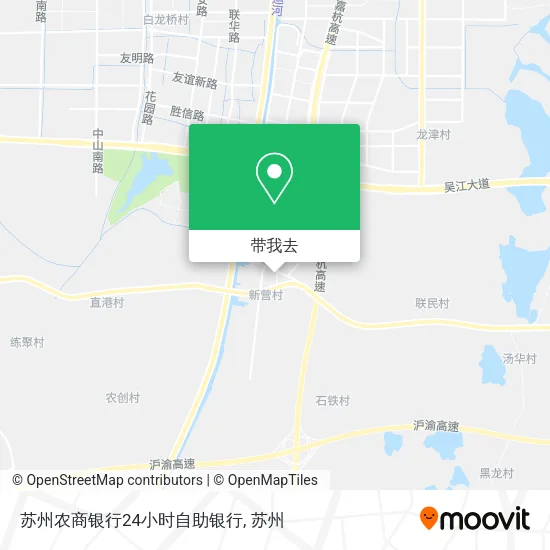 苏州农商银行24小时自助银行地图