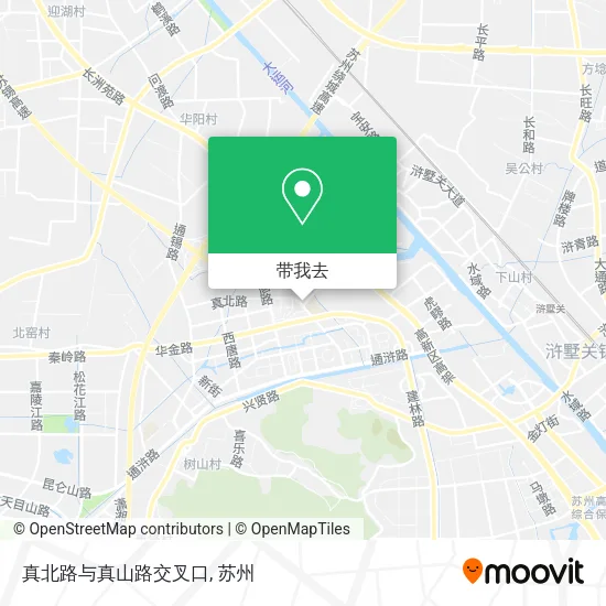 真北路与真山路交叉口地图
