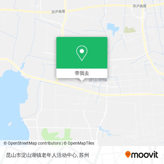 昆山市淀山湖镇老年人活动中心地图