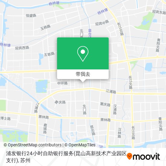 浦发银行24小时自助银行服务(昆山高新技术产业园区支行)地图