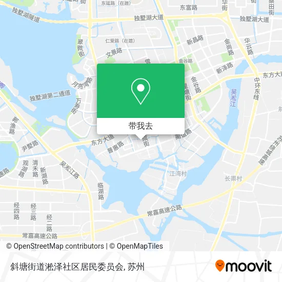 斜塘街道淞泽社区居民委员会地图