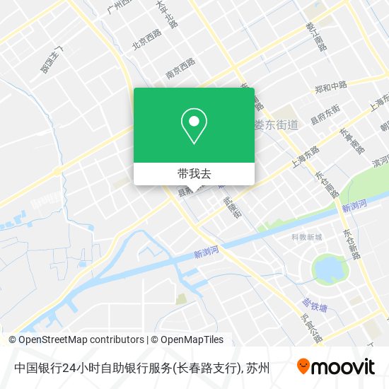 中国银行24小时自助银行服务(长春路支行)地图