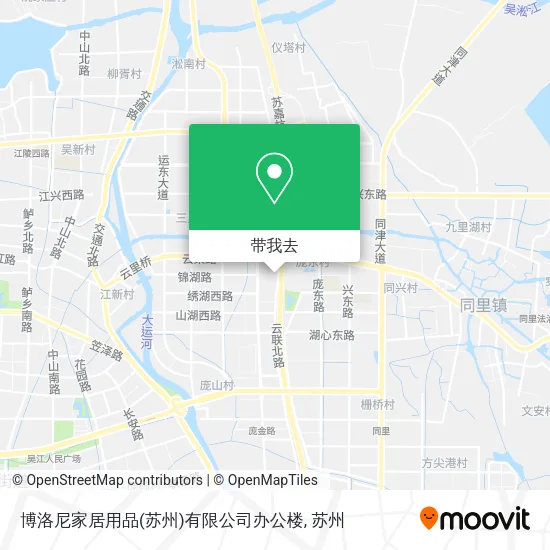 博洛尼家居用品(苏州)有限公司办公楼地图