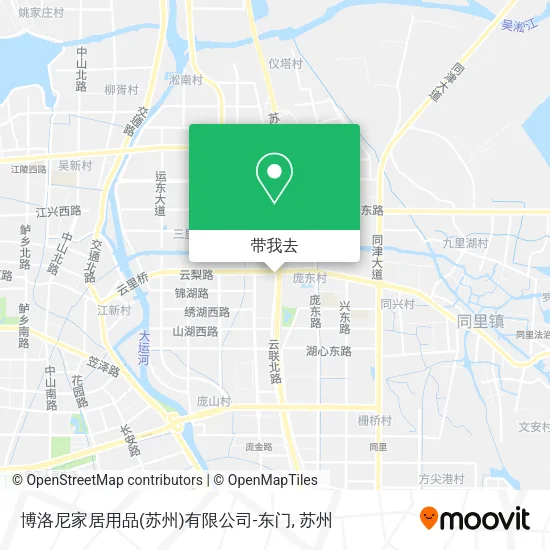 博洛尼家居用品(苏州)有限公司-东门地图