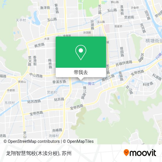 龙翔智慧驾校(木渎分校)地图