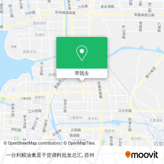 一分利粮油禽蛋干货调料批发总汇地图
