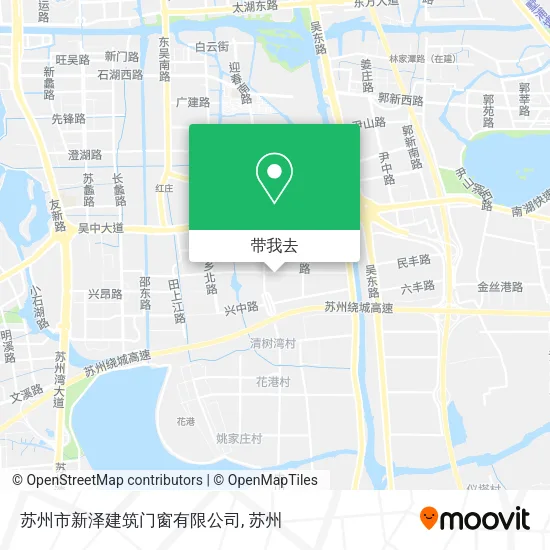 苏州市新泽建筑门窗有限公司地图