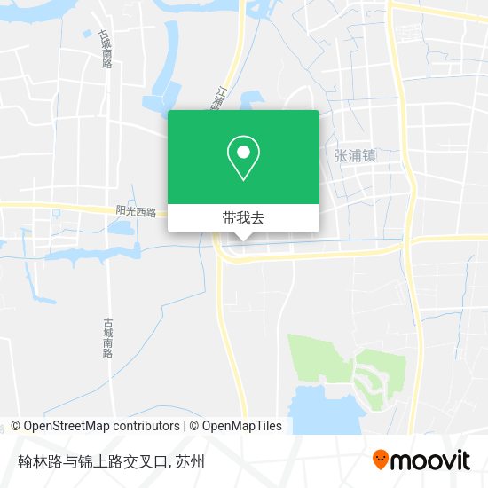 翰林路与锦上路交叉口地图