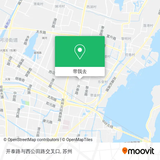 开泰路与西公田路交叉口地图