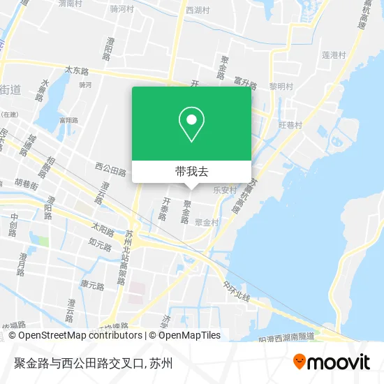聚金路与西公田路交叉口地图