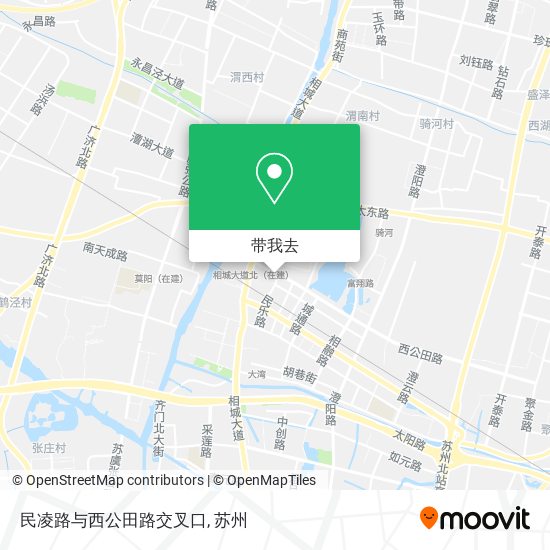 民凌路与西公田路交叉口地图