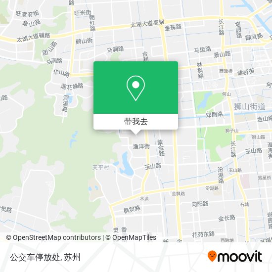 公交车停放处地图