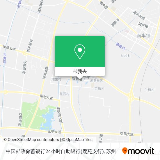 中国邮政储蓄银行24小时自助银行(鹿苑支行)地图
